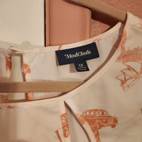 Modcloth Travel Blouse - Picture 2 of 3